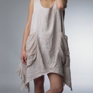 Tempo Paris Linen Dress 7481 Mauve